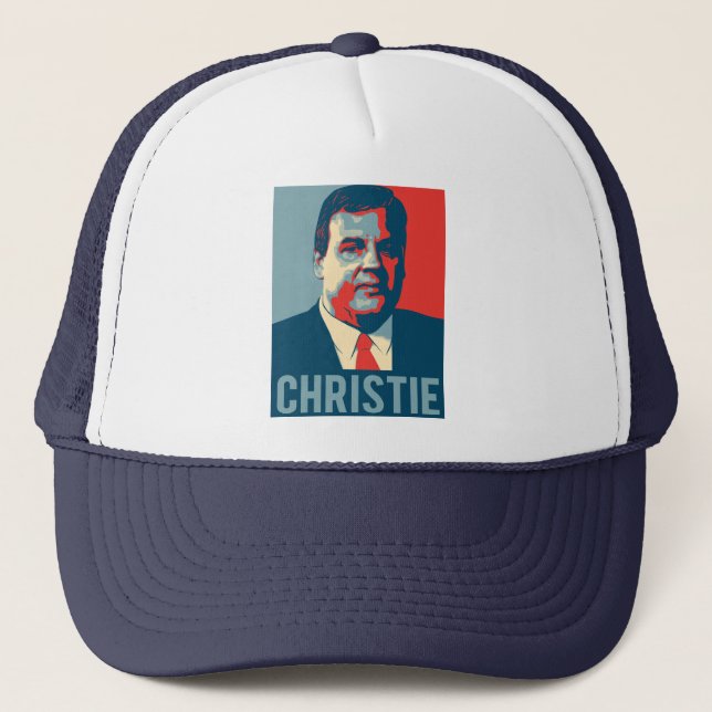 Hoffnung Chris Christie Truckerkappe (Vorderseite)