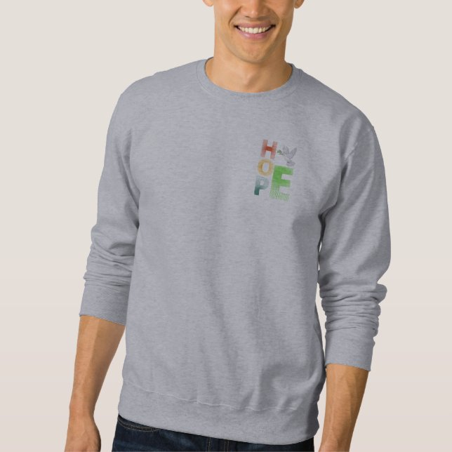 Hoffnung - Christlicher Glaube Inspiration Sweatshirt (Vorderseite)