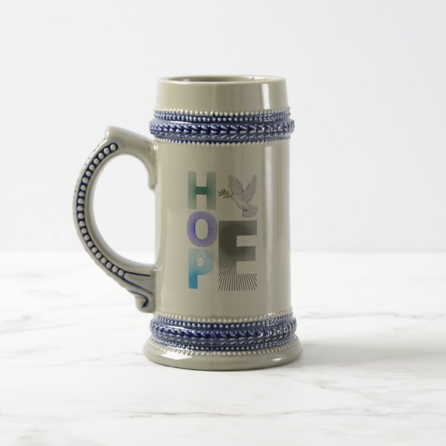 Hoffnung - Christlicher Glaube Inspiration Tasse (Links)