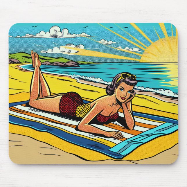 Hoffnung, dass du einen großen Sommer hast Mousepad (Vorne)