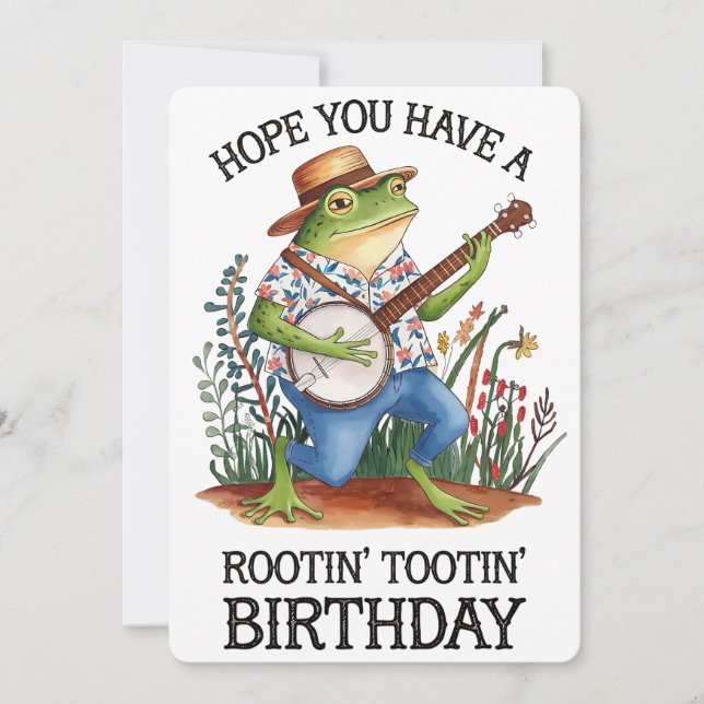 Hoffnung, dass du einen Rotin' Tootin' Birthday Fr Einladung (Vorderseite)