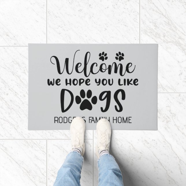 Hoffnung, dass du Hunde magst Fußmatte (Indoor)