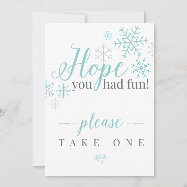 Hoffnung, dass du Spaß hattest Einladung (Vorderseite)