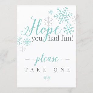 Hoffnung, dass du Spaß hattest Einladung