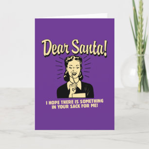 Hoffnung, dass etwas in deinem Sack für mich ist Feiertagskarte