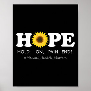 Hoffnung Depression Psychische Gesundheitsaufkläru Poster