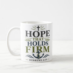 Hoffnung, die festhält Ästhetischer christlicher S Kaffeetasse