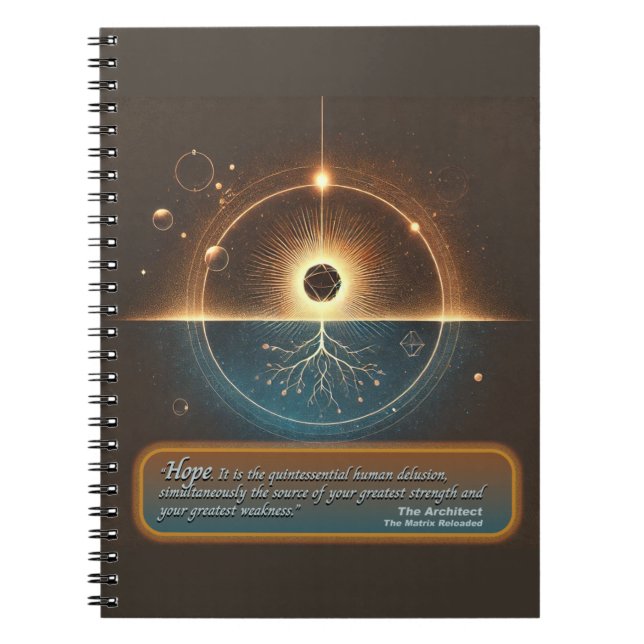 "Hoffnung durch den Architekt" Notepad Notizblock (Vorderseite)