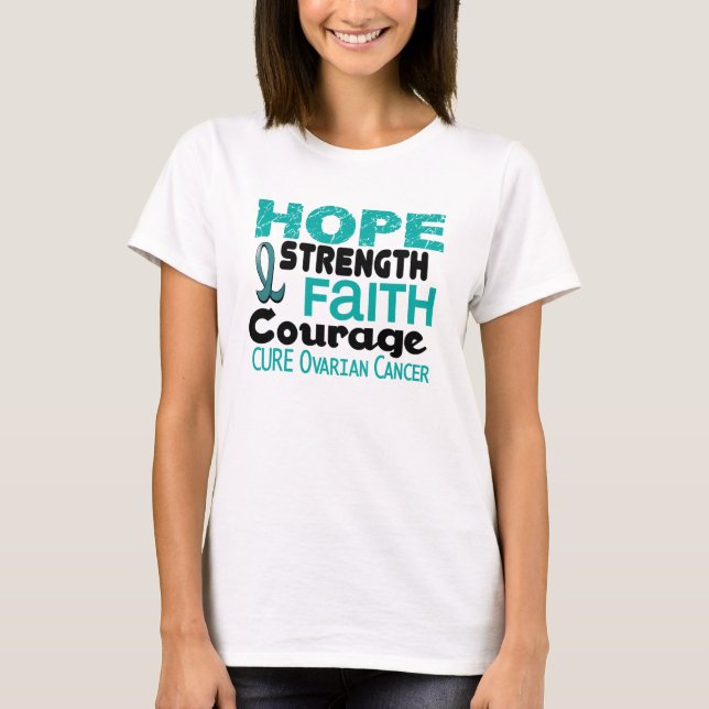 HOFFNUNG Eierstockkrebs T-Shirt (Vorderseite)