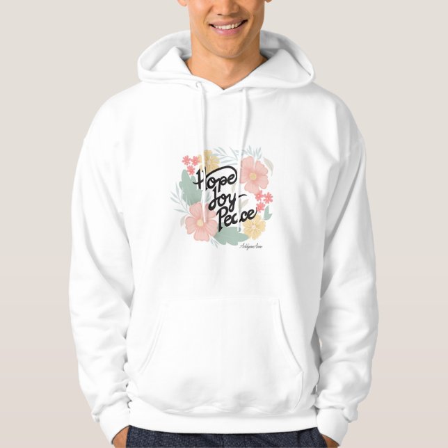 Hoffnung, Freude, Peace Sweatshirt (Vorderseite)