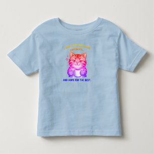 Hoffnung für den besten Katzenspaß Kleinkind T-shirt