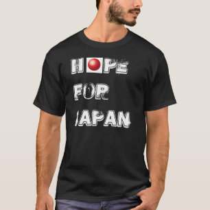Hoffnung für Japan im Schwarzen T-Shirt