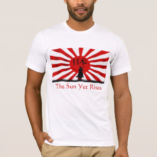 HOFFNUNG für JAPAN Samurai Flag Erdbebenhilfe T-Shirt