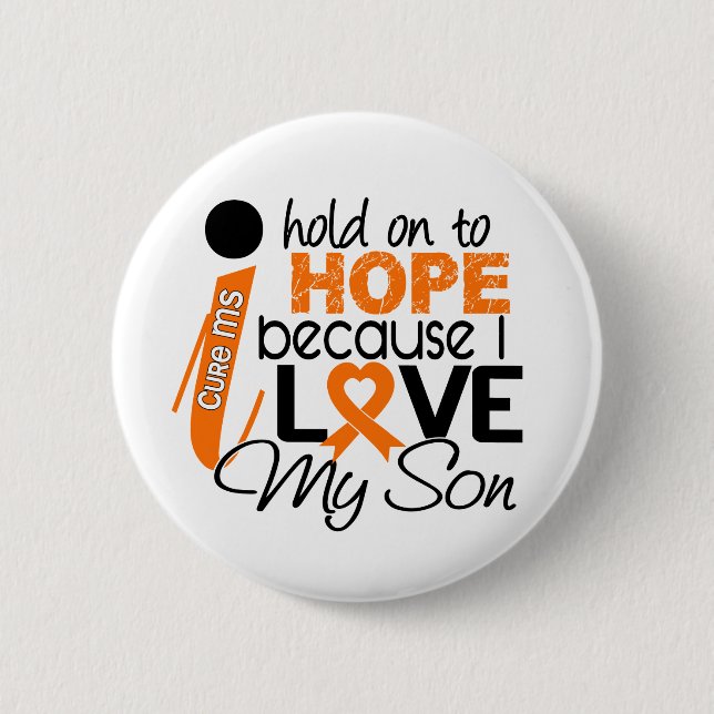 Hoffnung für meinen Sohn-multiple Sklerose Button (Vorderseite)