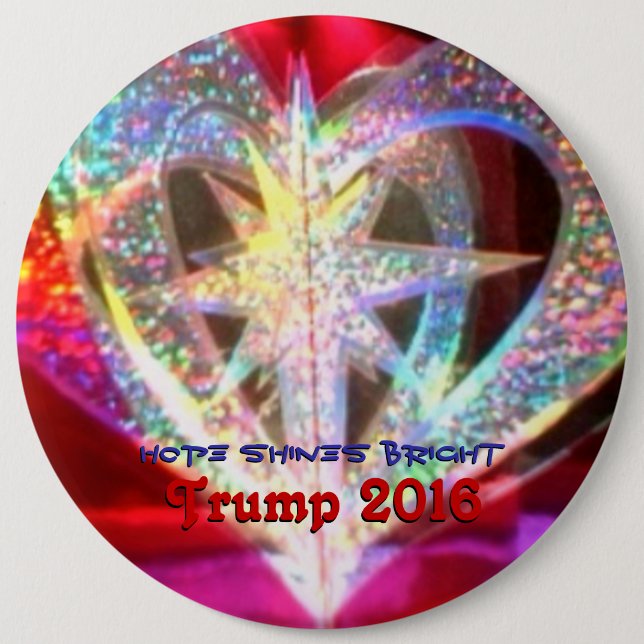 Hoffnung glänzt helles button (Vorderseite)