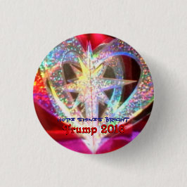 Hoffnung glänzt helles button