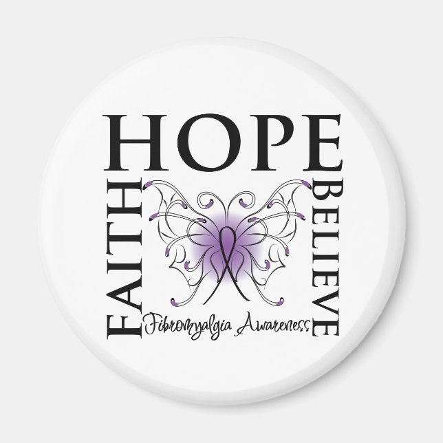 Hoffnung Glaube - Fibromyalgie Magnet (Vorne)