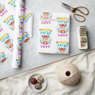 Hoffnung Glaube Liebe Geschenkpapier