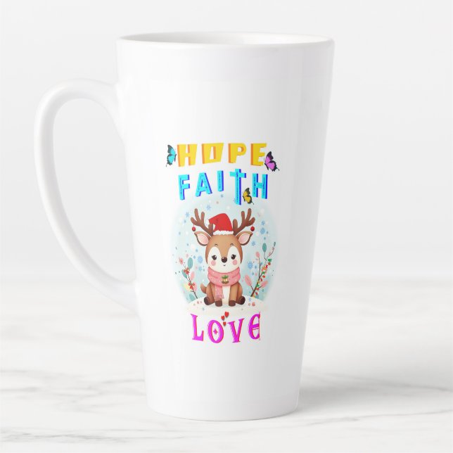 Hoffnung Glaube Liebe Milchtasse (Links)