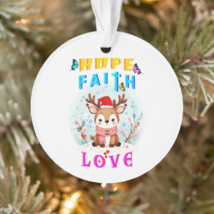 Hoffnung Glaube Liebe Ornament