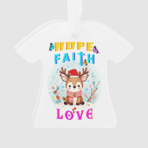 Hoffnung Glaube Liebe Ornament