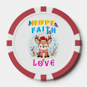 Hoffnung Glaube Liebe Pokerchips