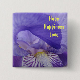 Hoffnung Glück Liebe Buttons Inspirationszitate