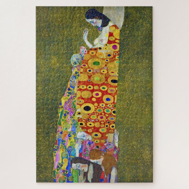 Hoffnung, Gustav Klimt Puzzle (Vertikal)