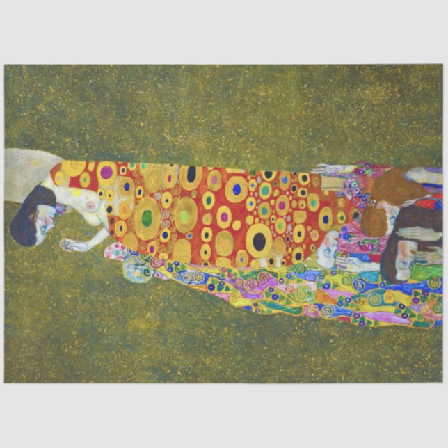 Hoffnung, Gustav Klimt Seidenpapier (Vorderseite)