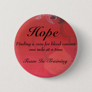 Hoffnung, Hoffnung, Team im Training, eine Heilung Button