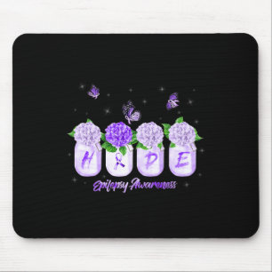 Hoffnung Hortensien-Blumen-Schmetterling Epilepsie Mousepad