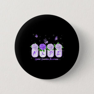 Hoffnung Hortensien-Blüten-Schmetterling Opioid-Üb Button