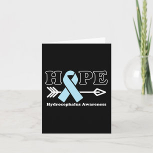 Hoffnung - Hydrocephalus Awareness Light Blue Ribb Karte