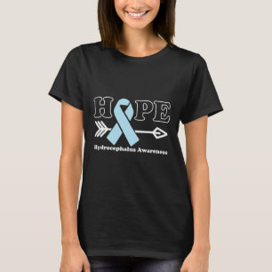Hoffnung - Hydrocephalus Awareness Light Blue Ribb T-Shirt
