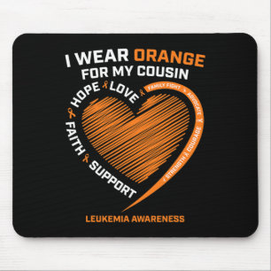 Hoffnung ich tragen Orange für meinen Cousin Leuke Mousepad