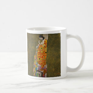 Hoffnung II von Gustav Klimt, Vintager Jugendstil Kaffeetasse