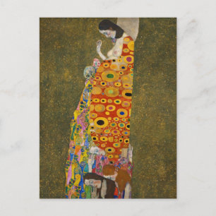 Hoffnung II von Gustav Klimt, Vintager Jugendstil Postkarte