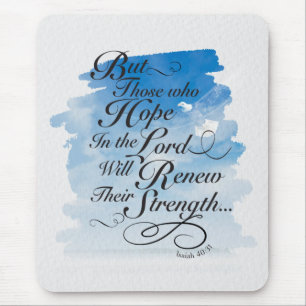 Hoffnung im Herrn - Isaiah 40 Mousepad