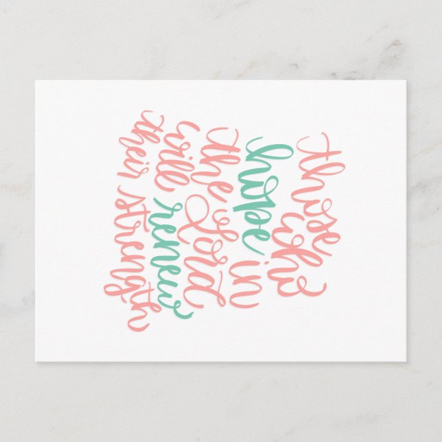 Hoffnung in der Lord Postcard Postkarte (Vorderseite)