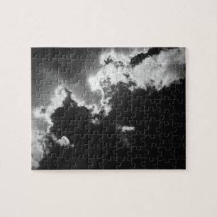 Hoffnung in der silbernen Wolkendecke. Puzzle