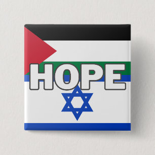 Hoffnung in Israel Palästina Button