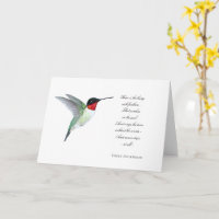 "Hoffnung ist" Kolibri