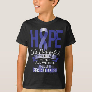 Hoffnung ist mächtiger Rektalkrebs im Shirt und Kr