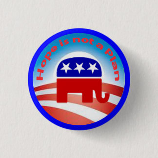 Hoffnung ist nicht ein Planknopf Button