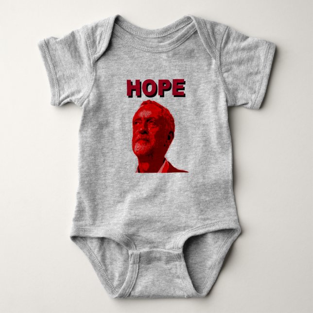 Hoffnung Jeremy Corbyn Baby Strampler (Vorderseite)