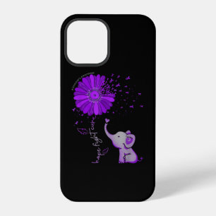 Hoffnung Kampf Süßer Elefant Alzheimer Lila Band iPhone 12 Pro Hülle