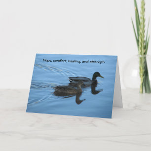 Hoffnung, Komfort, Heilung und Kraft Karte