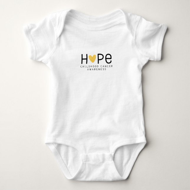 Hoffnung.Krebs bei Kindern. Baby Bodysuit Strampler (Vorderseite)
