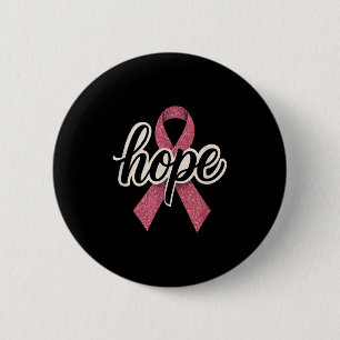 Hoffnung - Krebsbewusstsein Ribbon Survivor Nurse Button