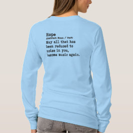 Hoffnung: Langschläfer Crew Neck T-Shirt